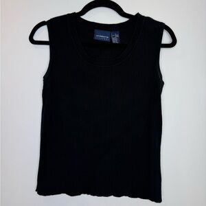 Vintage Liz Claiborne ribbed Black Sleeveless tank top size small